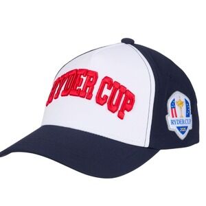 New Ryder Cup 2025 Golf Cap Navy White Red Embroidered USA Team Snapback OSFA